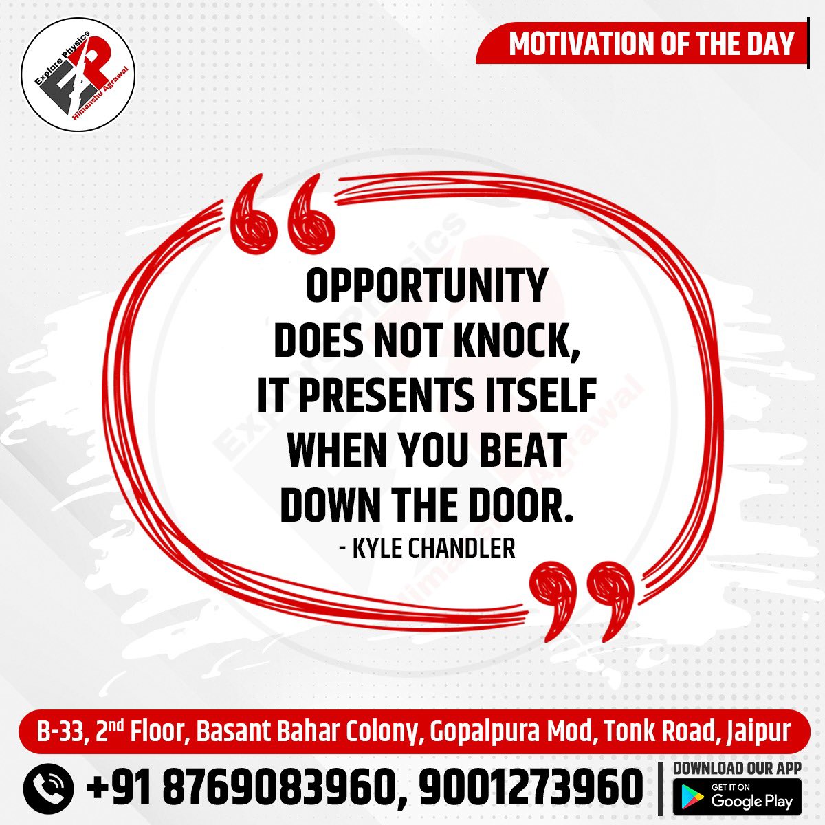 explore_physics's tweet photo. Every efforts worth it.
#MondayMotivation #MotivationalQuotes #csirnet #explorephysicsbyhimanshu https://t.co/ZWzq7UnxIY