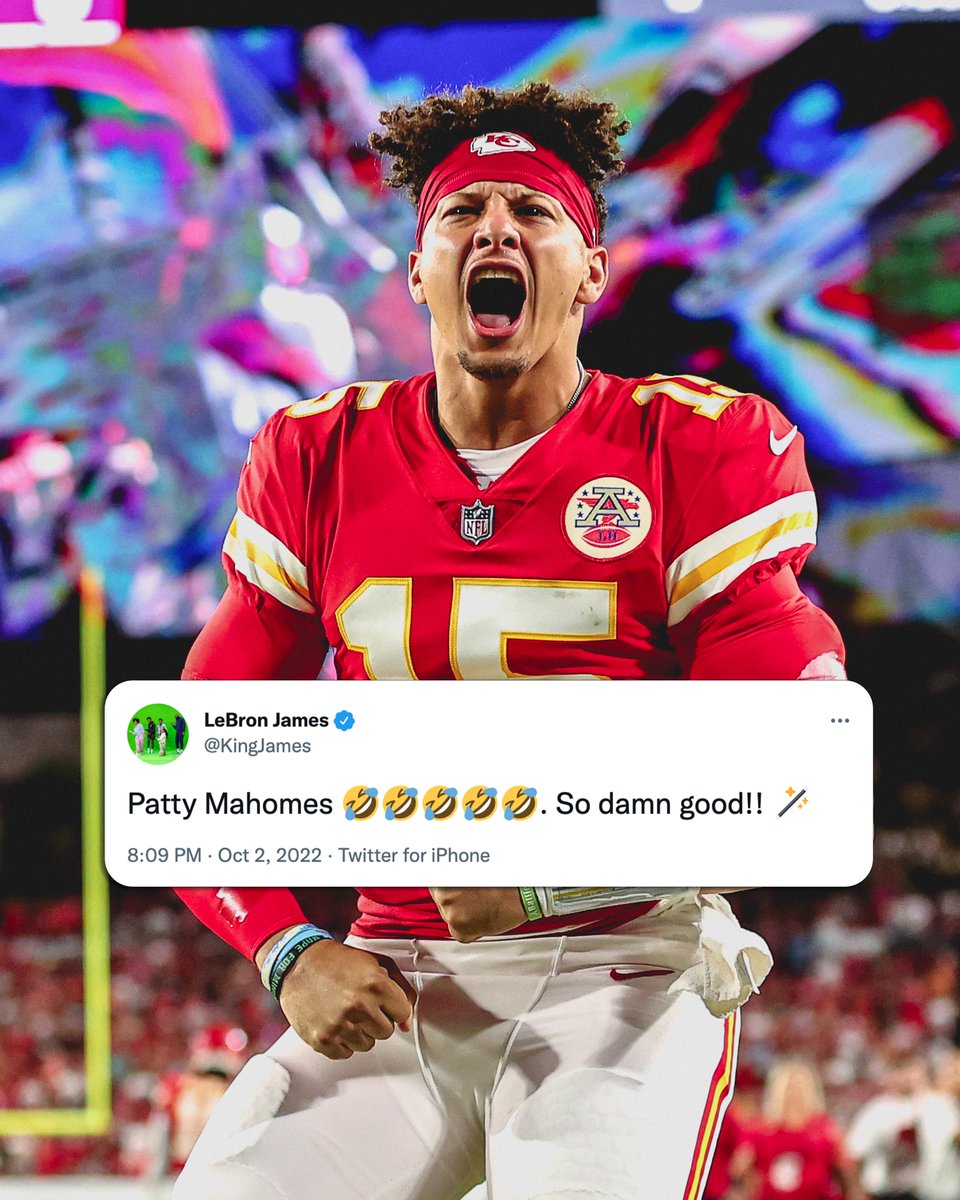 Game recognize game.

<a href="/PatrickMahomes/">Patrick Mahomes II</a> | <a href="/KingJames/">LeBron James</a>