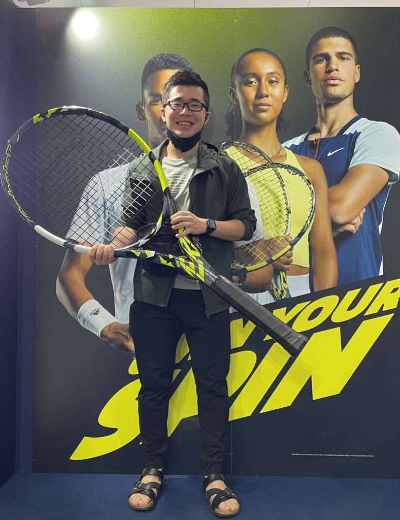 Yuta_tennislife's tweet photo. ���日はここから!!
試合前にバボラブースに寄りました😊
#Babolat
#Ownyourspin https://t.co/pFcn4Zqkqs