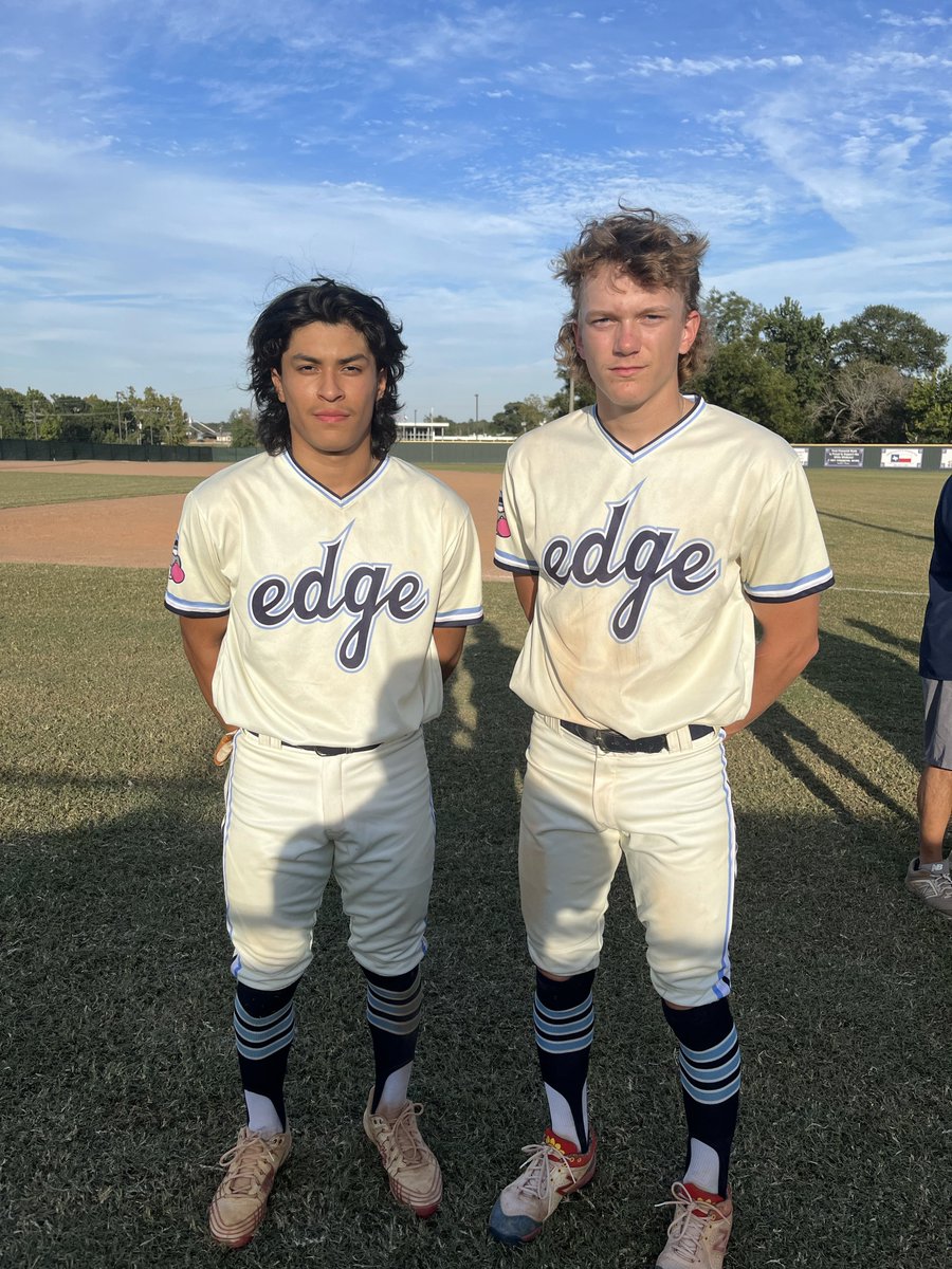 âFive Tool Texasâ (@fivetooltexas) on Twitter photo F: <a href="/TDEdgeBaseball/">TD Edge Baseball</a> 17U 6, D1 Prospects 3
PoG: <a href="/benji_barrera10/">Benjamin Barrera</a> 1-3, 2B, RBI
<a href="/AidanGoude/">Aidan_Goude</a> 2-2, 2B F: <a href="/TDEdgeBaseball/">TD Edge Baseball</a> 17U 6, D1 Prospects 3
PoG: <a href="/benji_barrera10/">Benjamin Barrera</a> 1-3, 2B, RBI
<a href="/AidanGoude/">Aidan_Goude</a> 2-2, 2B