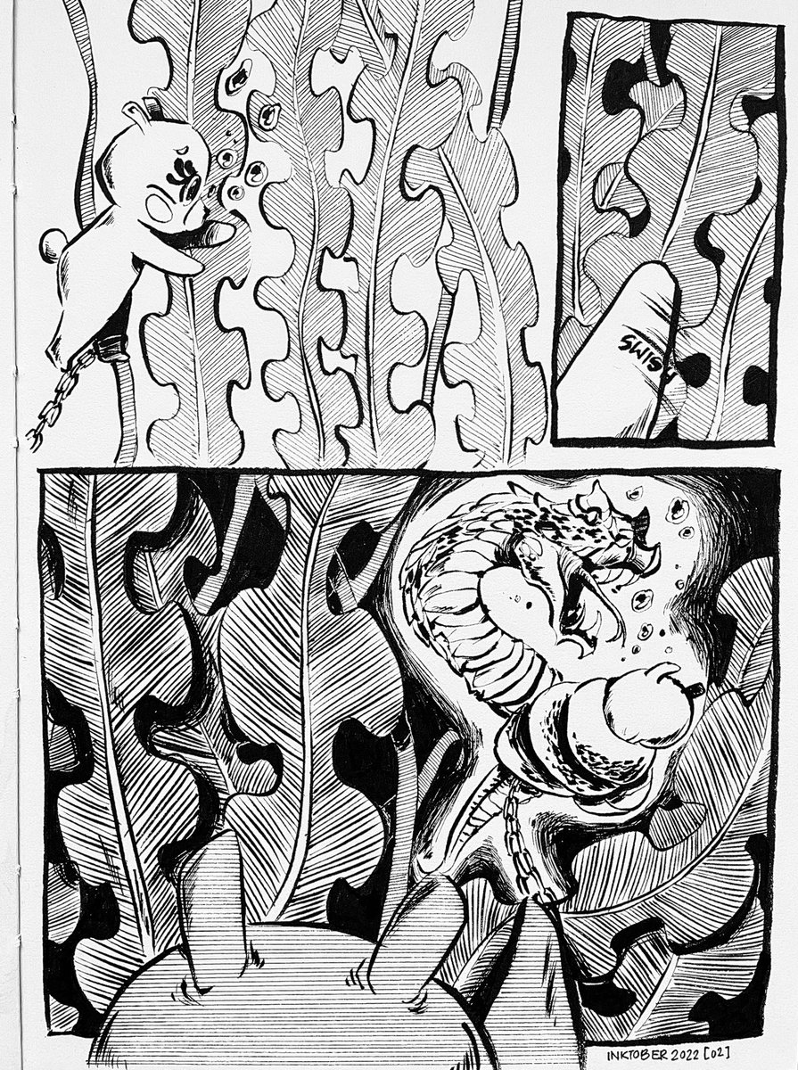 [Day 02 - Reptile]
#inktober2022 #shutterscreamink #inktober #comic
