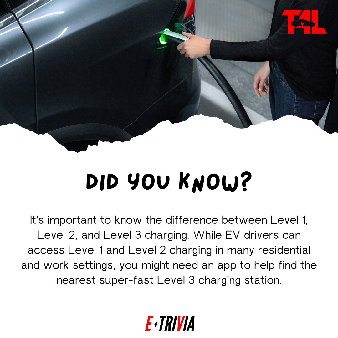t4lme's tweet photo. The higher the level of charging, the faster the charging process, as more power is delivered to the vehicle. Each EV can accept different power levels from the EVSE, industry-speak for electric vehicle supply equipment and charger. https://t.co/tRzRwW3hSa