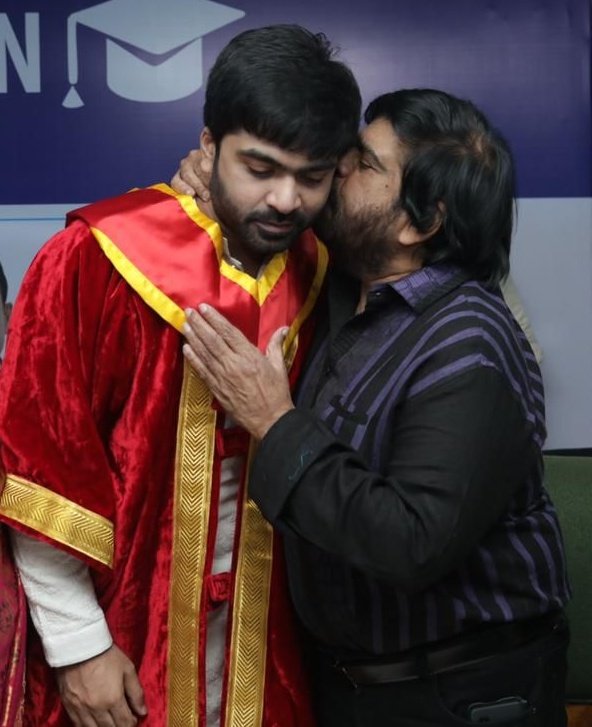 Wishing the multi-talented gem of Tamil Cinema #TRajendar appa a very happy birthday 🎂  on behalf of #SilambarasanTR fans!!🎉 #HBDTRajendar

@SilambarasanTR_ #PathuThala #VendhuThanindhathuKaadu