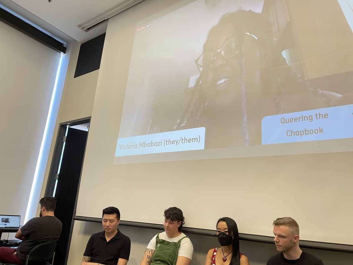 cat_writes_604's tweet photo. So honoured to be part of @WORD_Vancouver for the 1st time last Sunday!
Big thanks to LGBTQ2S+ Curator @dlylyly for inviting me to join the #QueeringTheChapbook panel with fellow chapbook authors #PatrickGrace (@PlenitudeMag’s Managing Editor), @kitchenmckeown & @vicmbabazi!🏳️🌈🏳️⚧️ https://t.co/IZsOvl9e5S