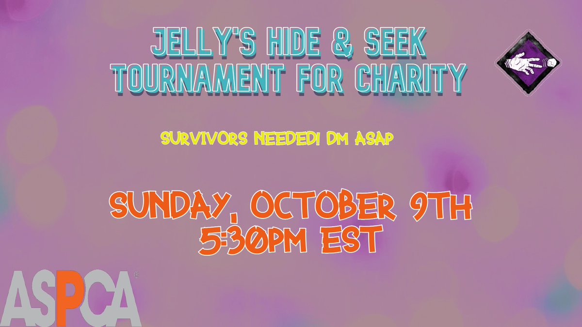earthtojelly's tweet photo. Hello dbd friends! I am hosting my first ever tournament for charity! The rules are:✨
👉Hide! Be the last one standing to advance.
👉Sandbagging is allowed.
👉Healing is only permitted if the survivor can locate a medkit from a chest.
*And more! Will discuss in DM! Thank you 🥰 https://t.co/fbb4CiFXUa