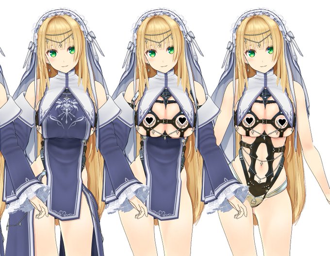 アイリベルダちゃん戦闘服の組み合わせ色々(画像はpmxモデル) #黒柚式
https://t.co/DB9XqfxsjG 