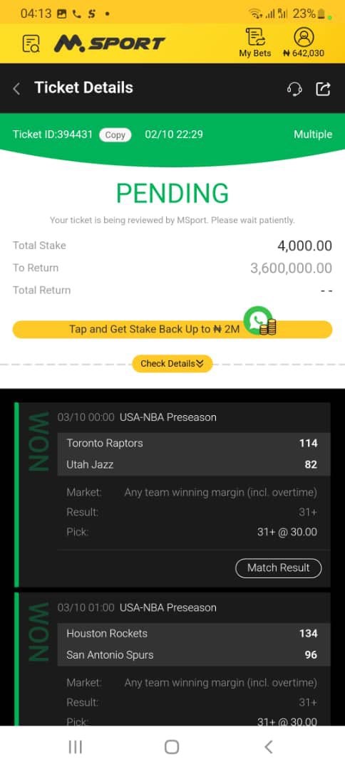 TalentedFBG's tweet image. Do the calculations💸💸💸

TALENTED FOR A REASON 

 We won more than 500 million 

These are just the multiple accounts I used to stake 

Dropping my own 40m ticket tomorrow when sportybet update 🔥 

Drop your winning ticket under this tweet