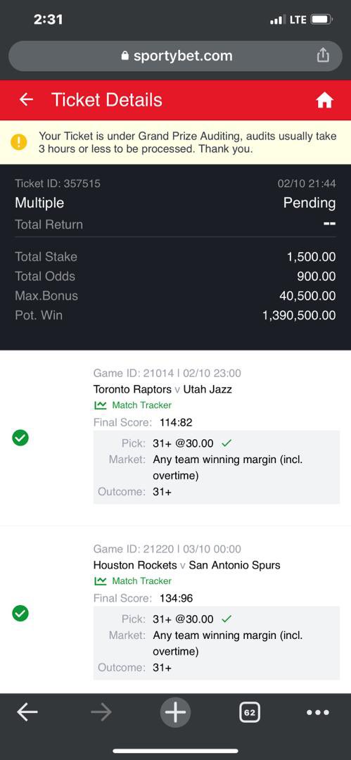TalentedFBG's tweet image. Do the calculations💸💸💸

TALENTED FOR A REASON 

 We won more than 500 million 

These are just the multiple accounts I used to stake 

Dropping my own 40m ticket tomorrow when sportybet update 🔥 

Drop your winning ticket under this tweet