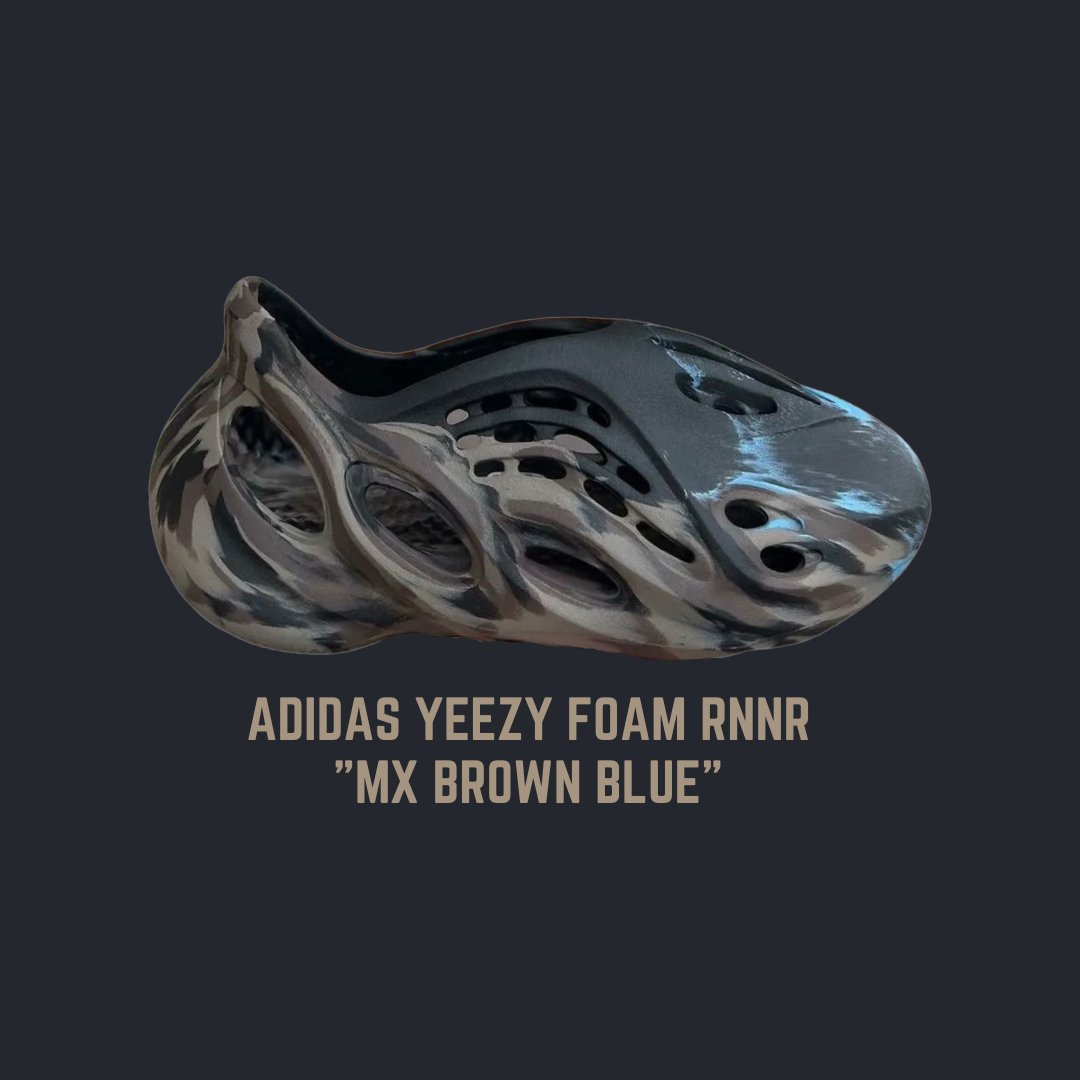2P(2) T-Shirt Match Yeezy Foam Runner Brown Blue (2) main image 1