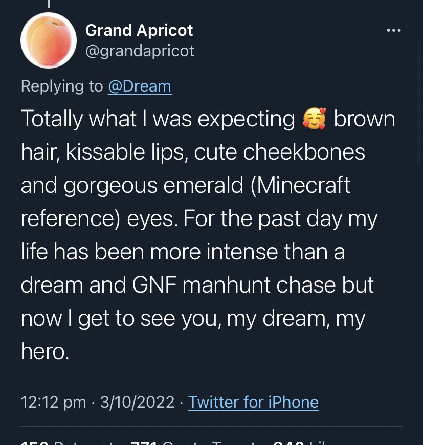 Ionelyside's tweet photo. dream should’ve kept himself hidden https://t.co/Z8wez3hJeZ
