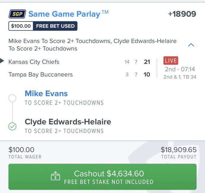 Pickswise on Twitter "100 ️ 18.9K This FDSportsbook bettor hit a