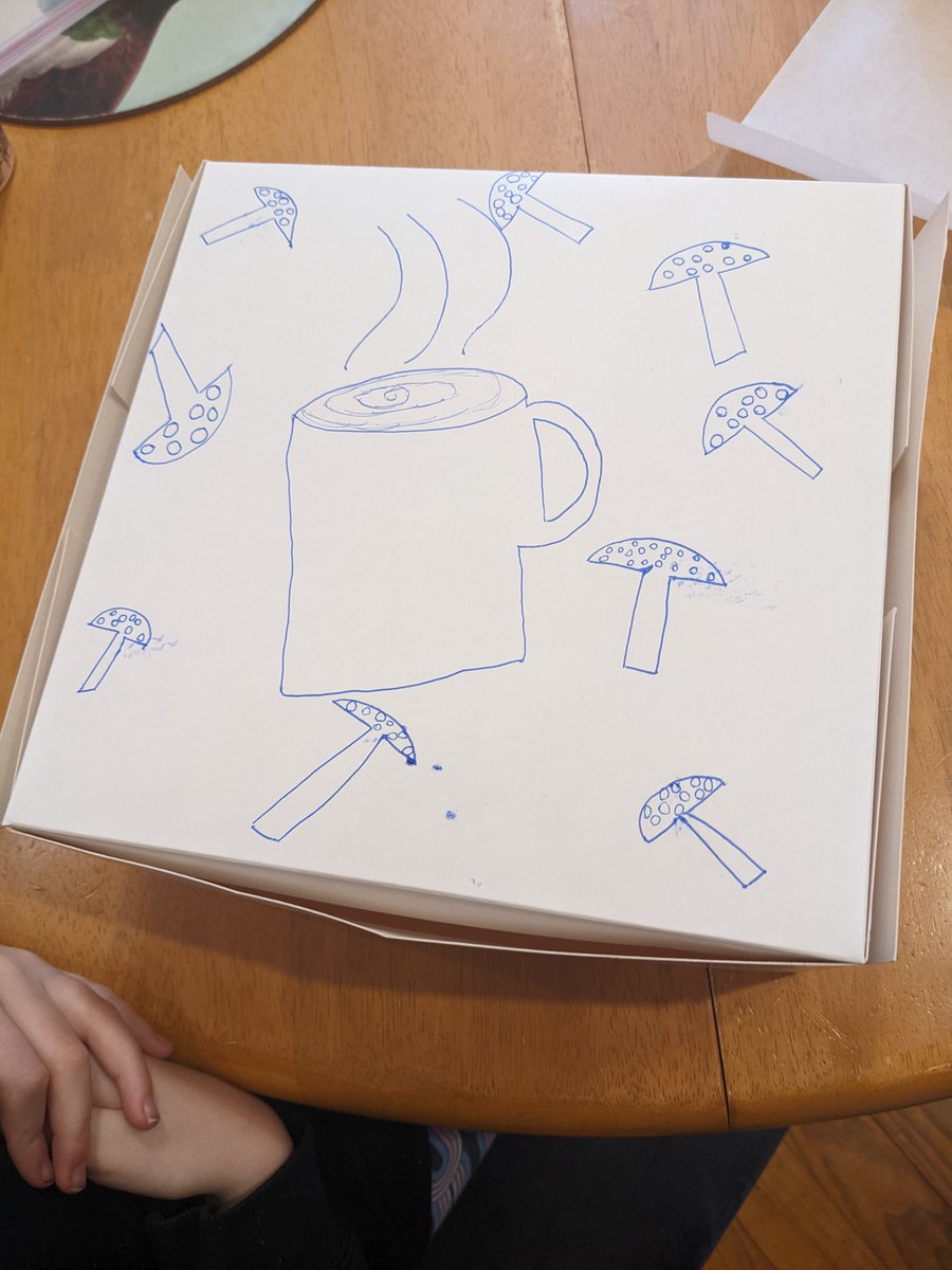 mrlcurry's tweet photo. First day of the school holidays off to a good start! Orange, date, and cinnamon scones off to DCM this morning; box art by the amazing E&T. #BakingItBetter #kindnessmatters @GoodBitchesBake https://t.co/q4lprwylSj