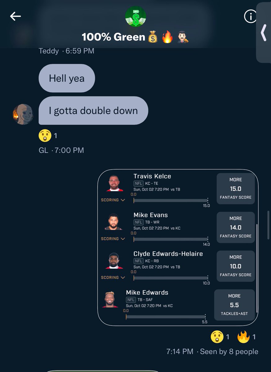 TheDonPicks_'s tweet photo. 100% Green exclusive.
Cashed first half ๐ฅฑ๐ฅฑ๐ฅฑ
#LessRedMoreGreen #prizepicks #fanduel #draftkings https://t.co/jwFCj9YiwM