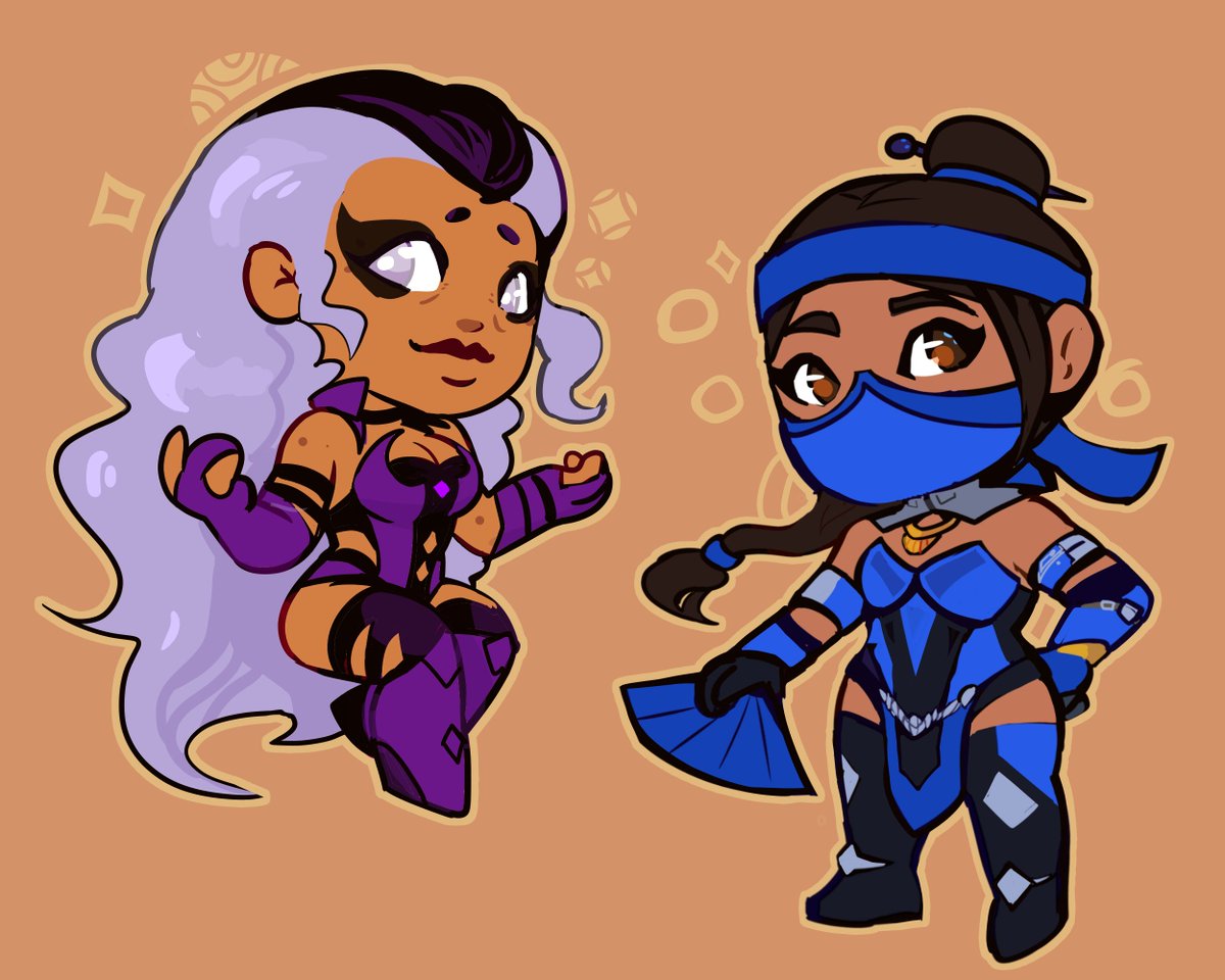 zxidart — Tanya, Mileena and Baraka commission for