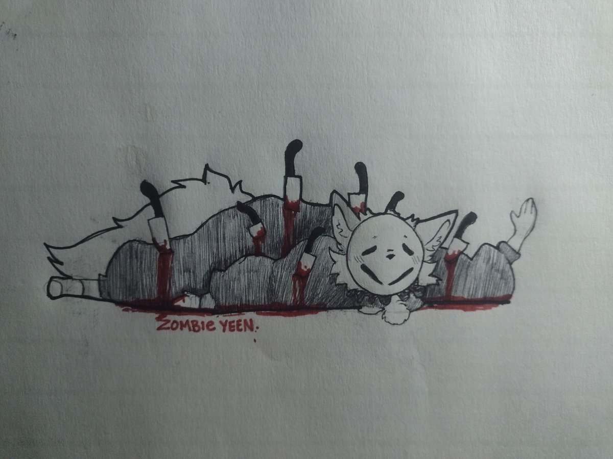 Zombie_Yeen's tweet photo. Day 2 Knives 
#diagoretober2022 !

Still no power so I'll continue with traditional art!

#GoreTober2022 #knives https://t.co/Y4lwbRXGnk