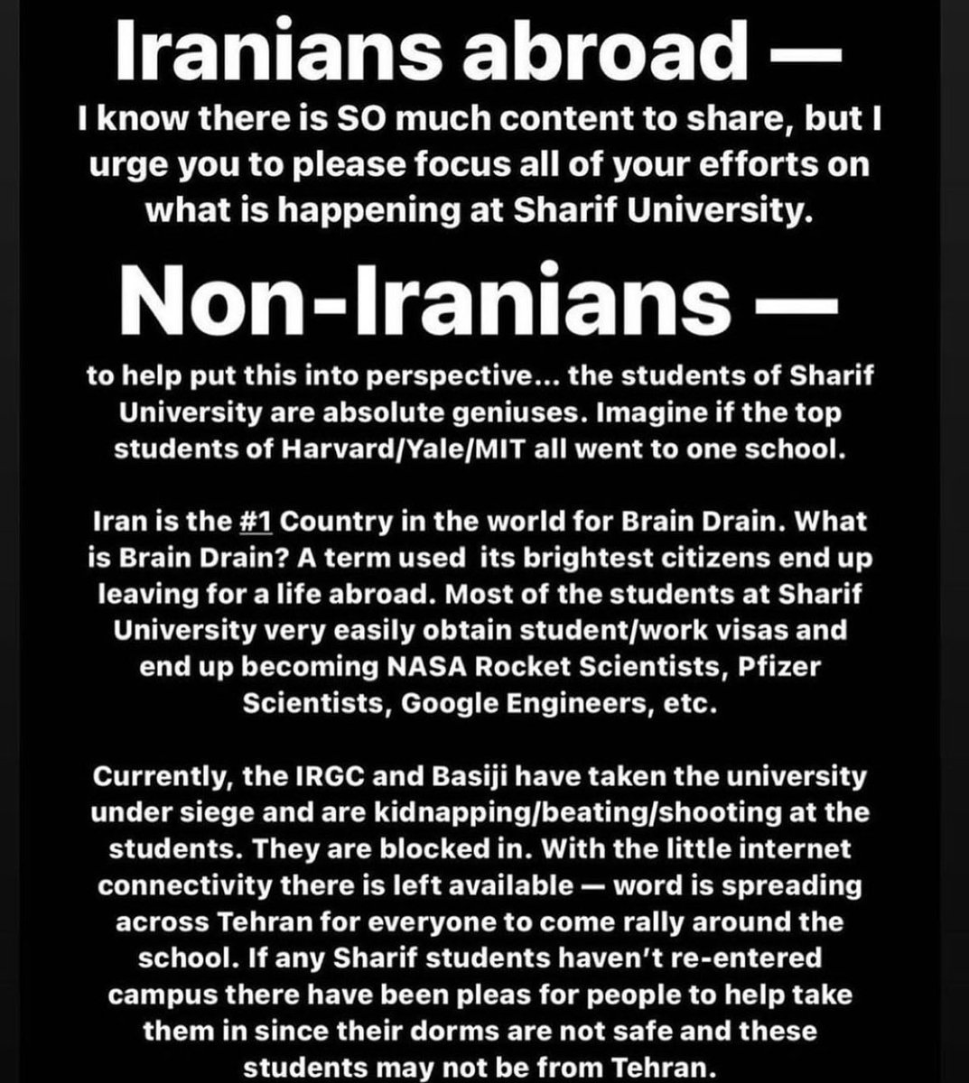 Situation is dire. spreading this around … even though I said I’d stop