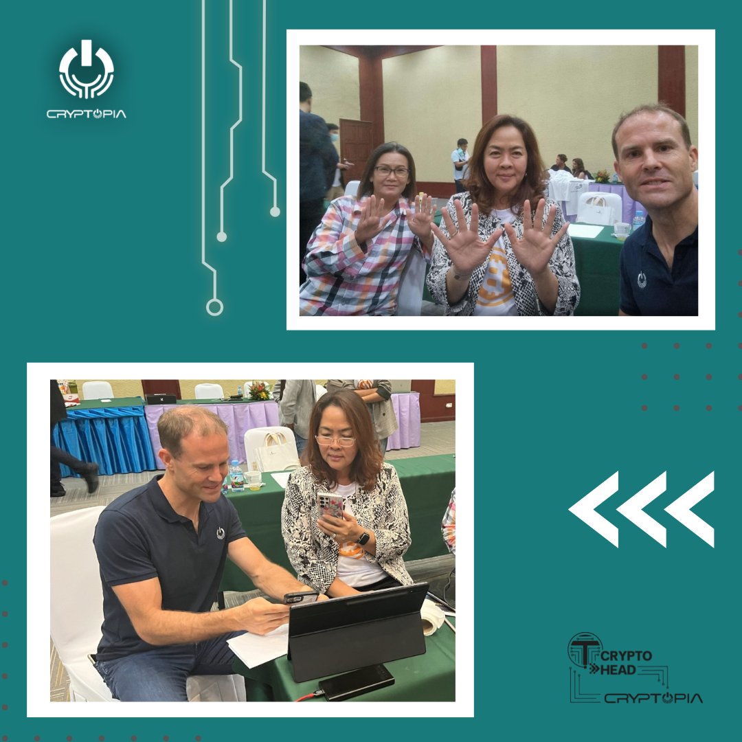 CryptopiaOFCL's tweet photo. Thank you Cryptohead for having Cryptopia!
Founders Frank and Hans' meet-up with Cryptohead's energetic community was a great success!
Visit and Join to learn more:
Website|https://t.co/iuo56Lxq8f
Discord|https://t.co/K2z0lfkKeV
#cryptohead #crypto #blockchain #gaming https://t.co/oKXEsJwRiu