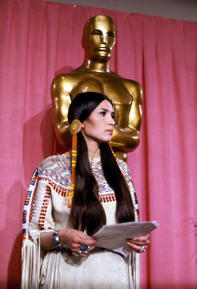 FilmUpdates's tweet photo. Native American actress and activist Sacheen Littlefeather has sadly passed away at the age of 75. https://t.co/lTbJFOkJV2