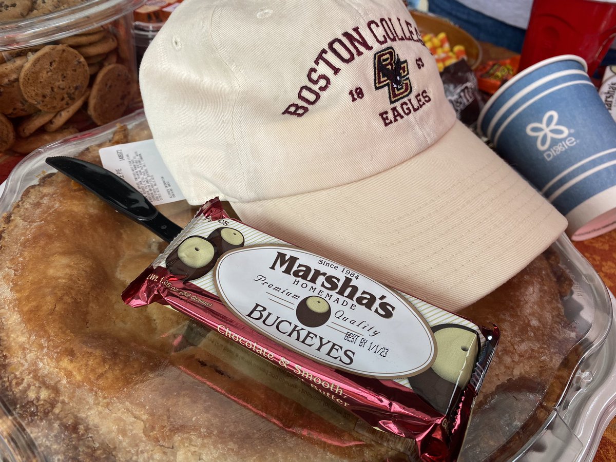 Had to share a piece of Buckeye pride at #BCFamilyWeekend Thanks <a href="/MarshasBuckeyes/">Marsha's Buckeyes</a> they were a big hit tailgating <a href="/BCEagles/">Boston College Eagles</a>