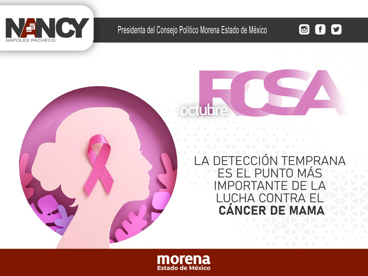 #OctubreRosa OCTUBRE, EL MES DE SOLIDARIDAD Y CONCIENCIA SOBRE EL CÁNCER DE MAMA