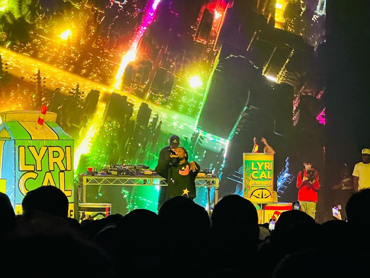 MusicToMyEars__'s tweet image. Here’s some pics from the @lyricalemonade @SPKRBXpresents  🍋 9th year Anniversary Show PT. 1