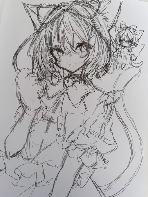 あと猫耳メディスンもラフつくってる 