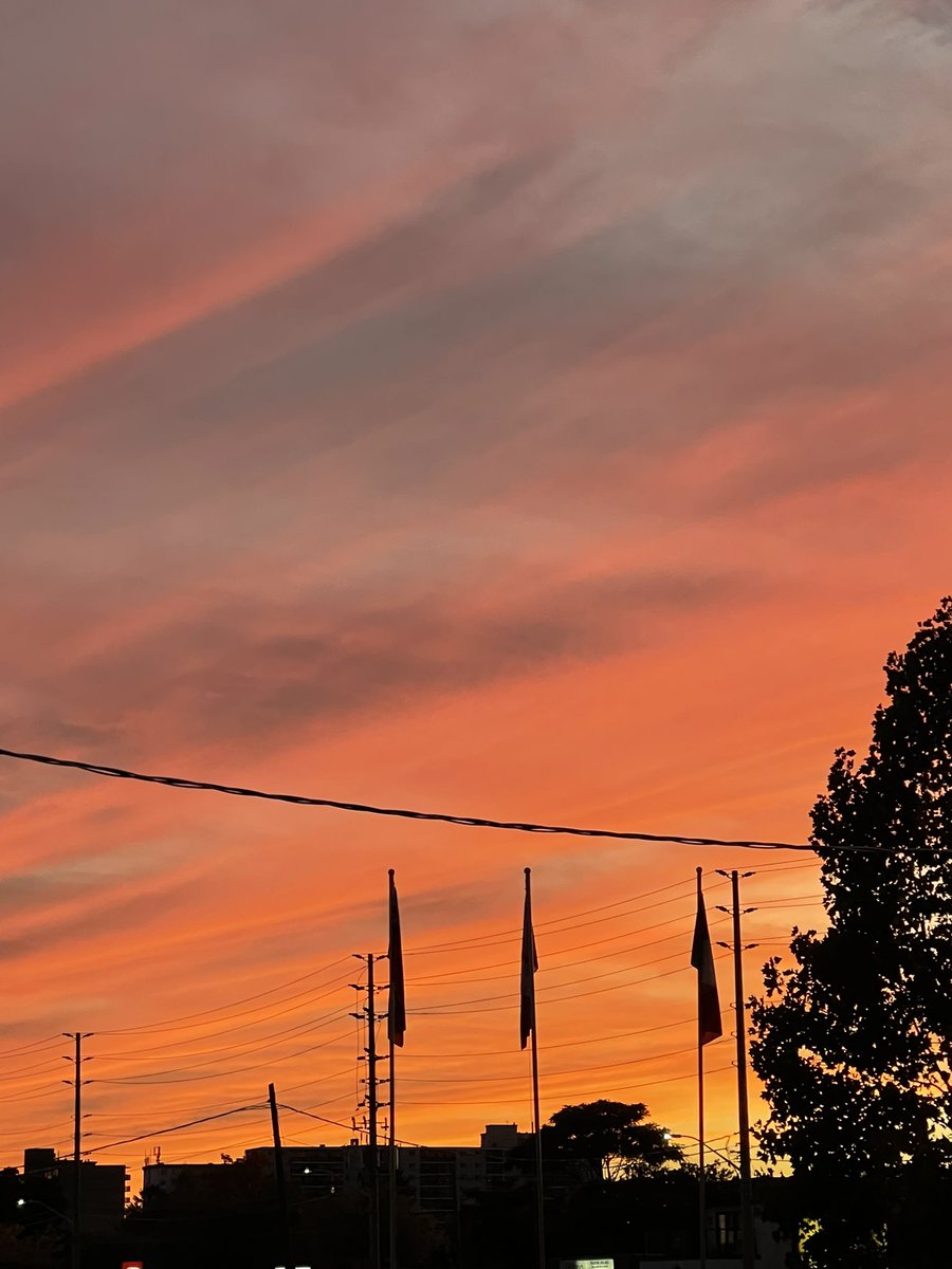 bsarwary's tweet photo. #TorontoSunset https://t.co/bmALJrGio8