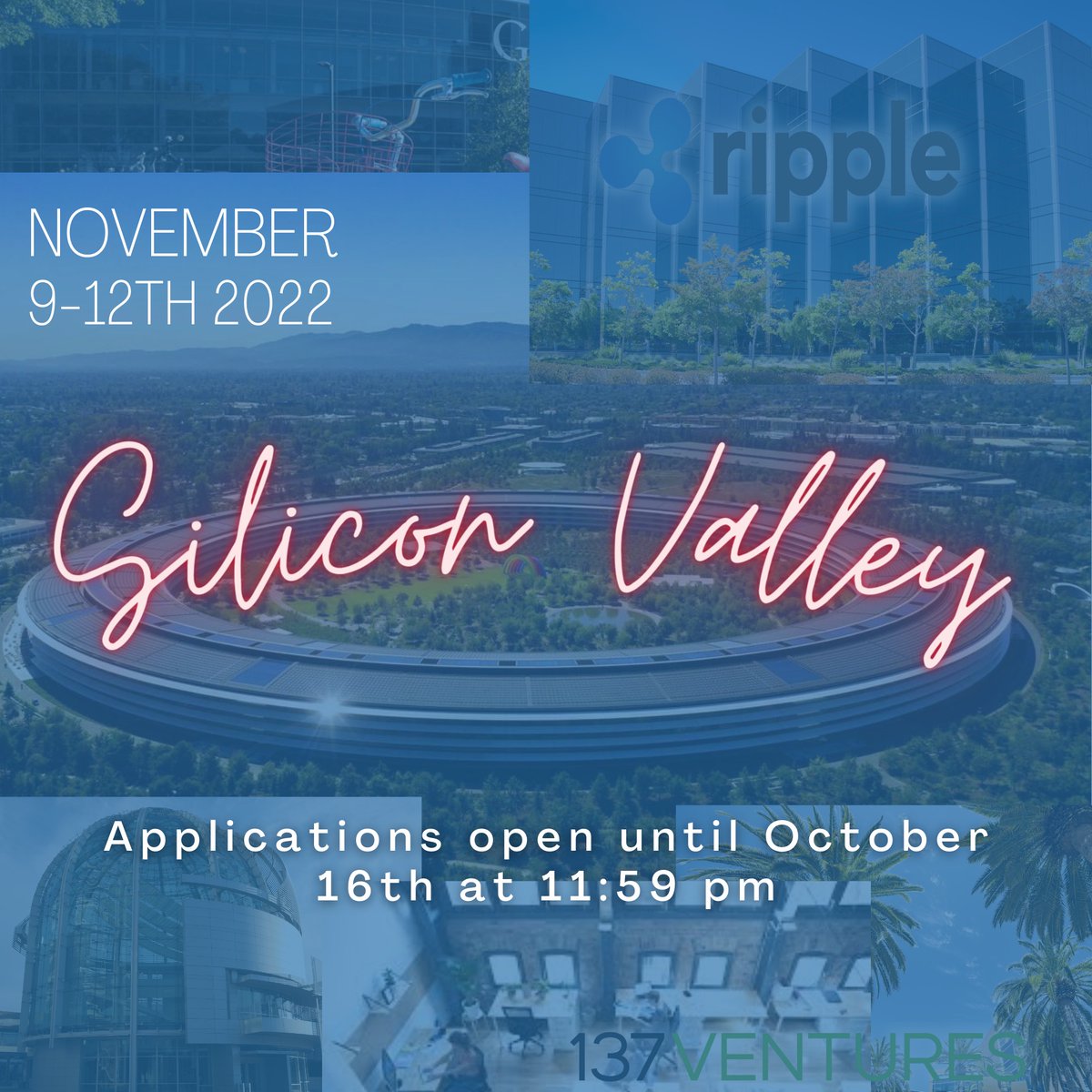 E-Club will be adventuring to California, November 9th-12th. Come join us as we explore the start-up capital of the world! We will be visiting startups, VC companies, and more in Silicon Valley. Applications are live until 11:59pm on October 16th. go.eclubku.com/silicon-valley…