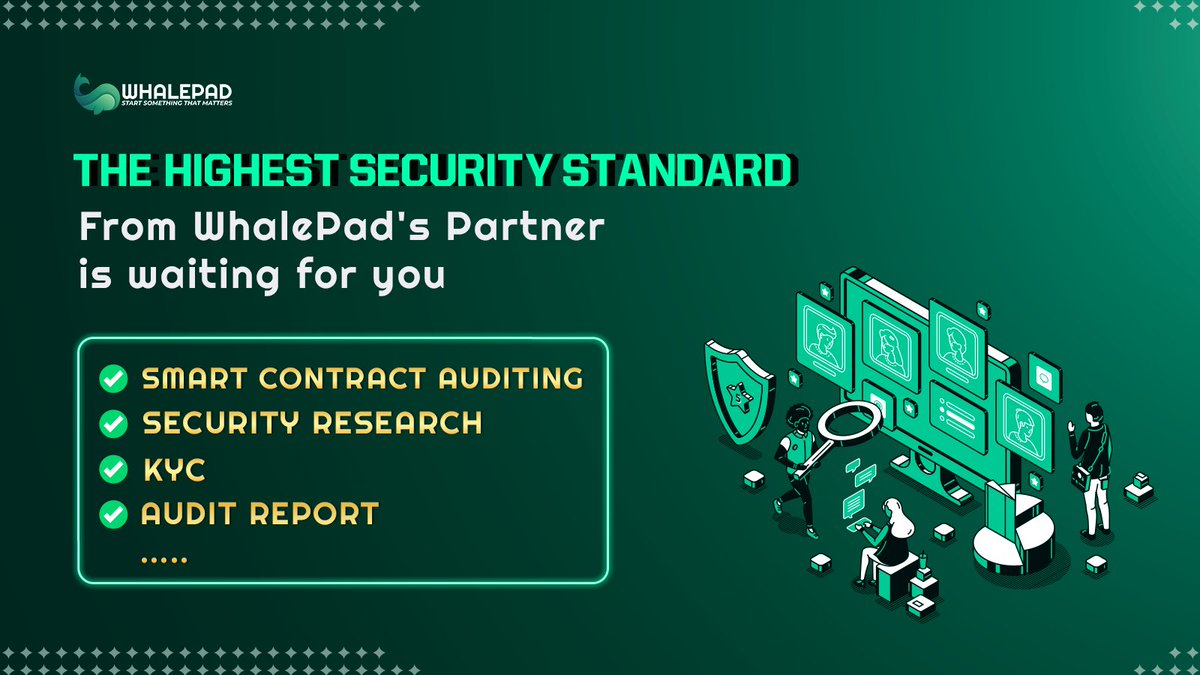 WhalePad Official (@whalepadann) on Twitter photo ππ₯We have the highest standard of security in space thanks to our dedicated Partner <a href="/Vital_BlockA/">Vital Blockπ‘οΈ Audit & KYC</a>
β
Defi & Web3 Decentralized Smart Contract Auditing
β
Security Research
β
KYC
β
Audit Report
β
NFT Smart Contract Audit
βοΈContact us today to take advantage of services! ππ₯We have the highest standard of security in space thanks to our dedicated Partner <a href="/Vital_BlockA/">Vital Blockπ‘οΈ Audit & KYC</a>
β
Defi & Web3 Decentralized Smart Contract Auditing
β
Security Research
β
KYC
β
Audit Report
β
NFT Smart Contract Audit
βοΈContact us today to take advantage of services!