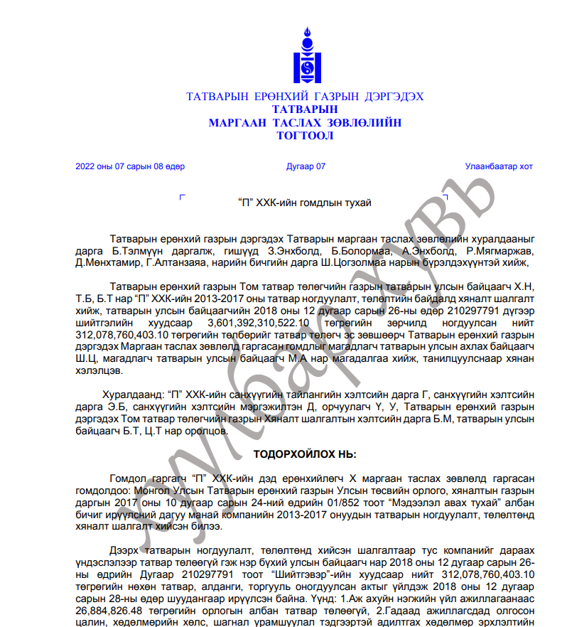 battuulcom's tweet photo. ҮНЭНД ГҮЙЦЭГДЭВ ҮҮ ТА НАР...
Петрочайнад тавьсан татварын актыг түдгэлзүүлснээ нууж чадна гэж бодсон уу. Баригдаад нөхөж хийхдээ "П" компанийн" гэжээ. Та нар дэндүү сандрав бололтой.
Татварын маргаан таслах зөвлөл компанийн нэрийг БҮТЭН бичиж чадахгүй болтлоо дамраараа эргээ юу https://t.co/uUjIqSA40J