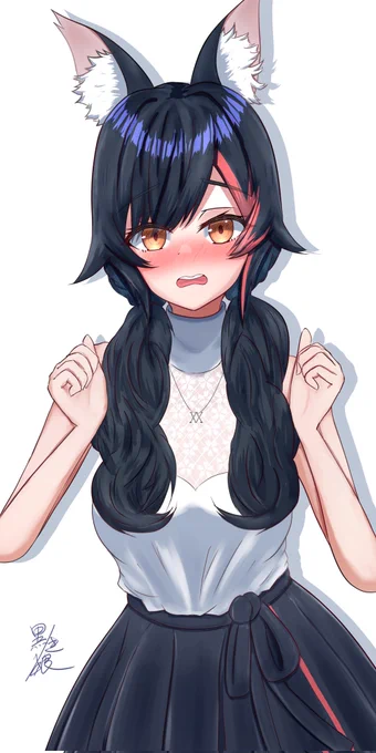 恥ずかしくなっちゃった#みおーん絵 