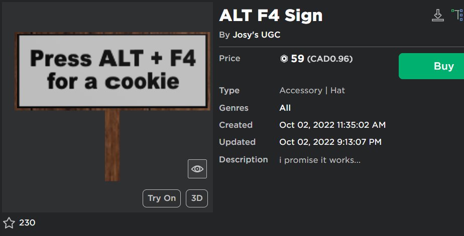 Emperor Jonah ð¥ð· on Twitter: "what suddenly happened to Roblox UGC???"