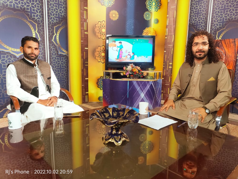 Sanaull14242728's tweet photo. During the live program at PTV Bolan with dear Kashif Baloch https://t.co/tdGS1UmgP3