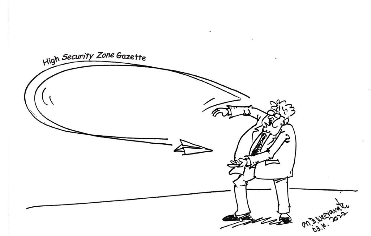 cartoonlka's tweet photo. Ceylon Today cartoon
#lka #SriLanka #HighSecurityZone https://t.co/VtLUEok2Go
