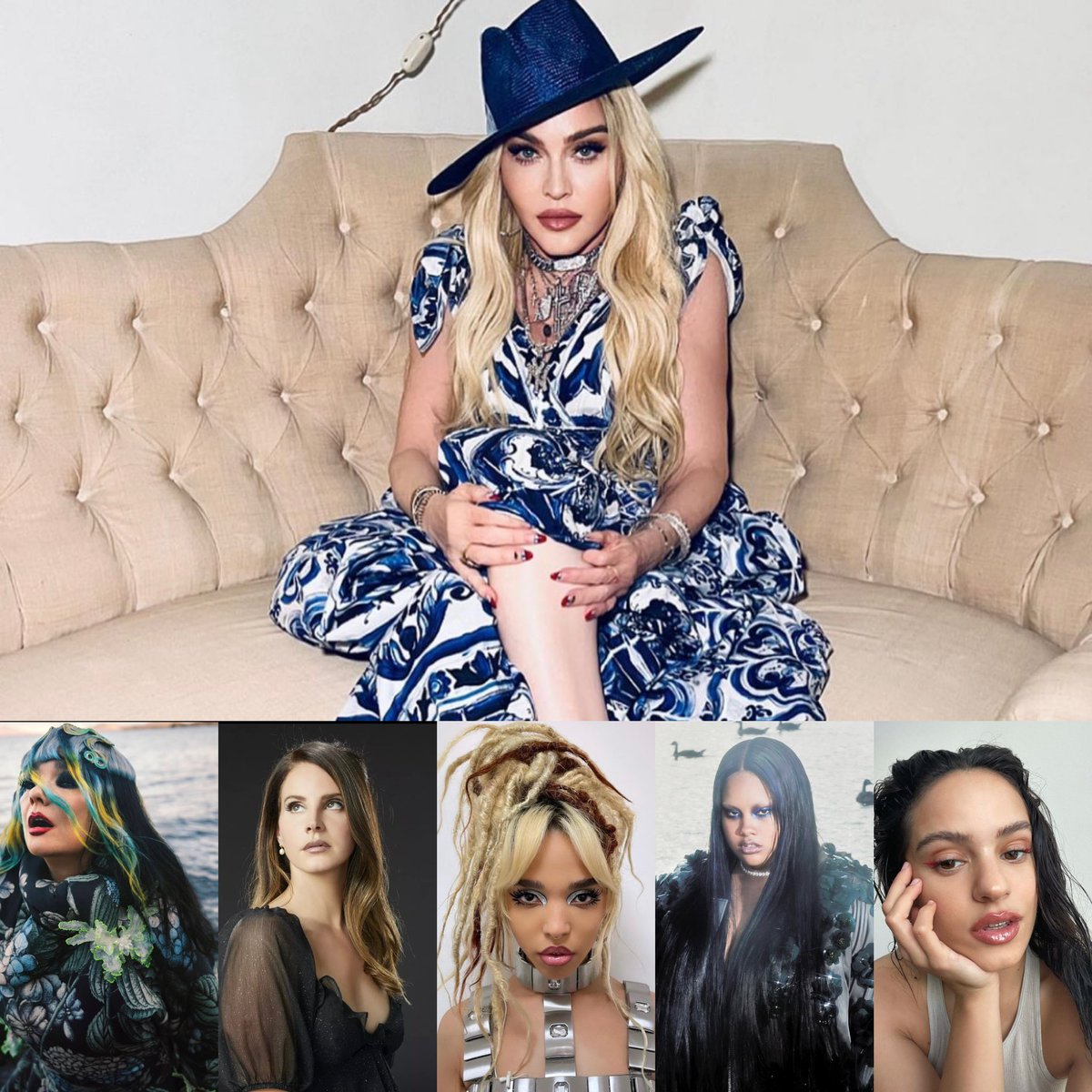 DInfartaaa's tweet photo. Llegan #colaboraciones !!!

Así es mis #maders nuestra #reinadelpop @madonna viene con #nuevoalbum y los nombres que suenan para hacer fts. Son:
#lanadelrey @bjork @rosalia.vt @0800shygirl @fkatwigs 
😍😍😍😍
#deinfartaaanews #madonna #bjork #rosalia #fkatwigs #shygirl https://t.co/0WUGGlIWJL