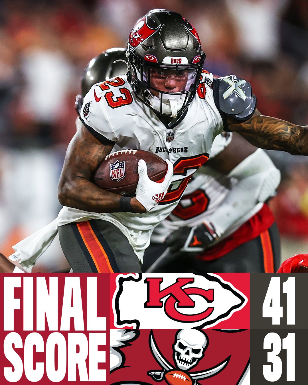 tampa bay buccaneers football score