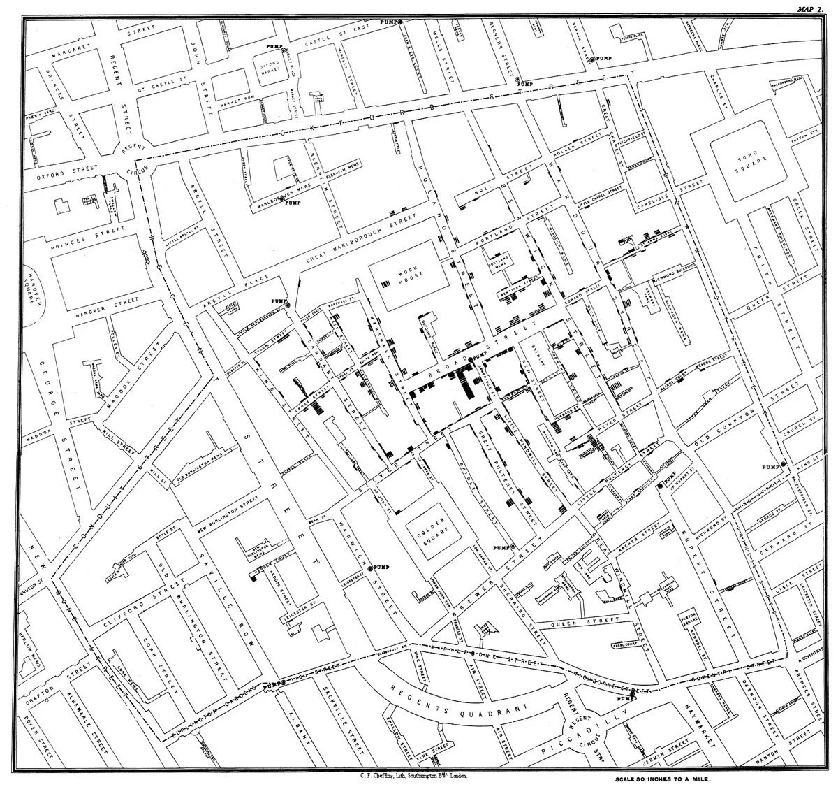 KateMeleshenko's tweet photo. Did you know that it was John Snow, whose map of cholera (London, 1854) gave data journalists a model of how to work today? 

More about this historical fact: https://t.co/OjIDX8qgNO…

#DataScience #DataScientist #DataVisualization #DataAnalytics #DataJournalism https://t.co/T0KwJpHw23
