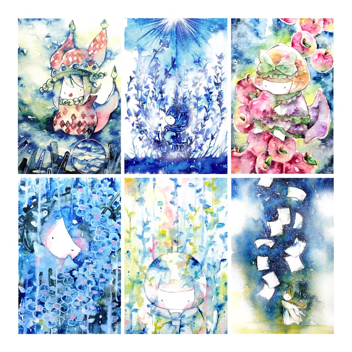 「編集作業中。来年形にしたいイラスト集 」|晴/作業中のイラスト