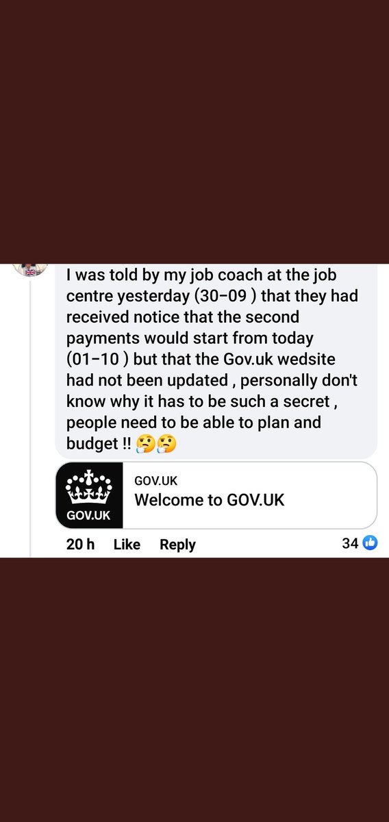 Saw this and give me some hope. (Posted by someone else on here). Hopefully they role it out this week.🤞#CostOfLivingPayment
#CostOfLivingPayments  #DWP WE WILL SEE!😳👀