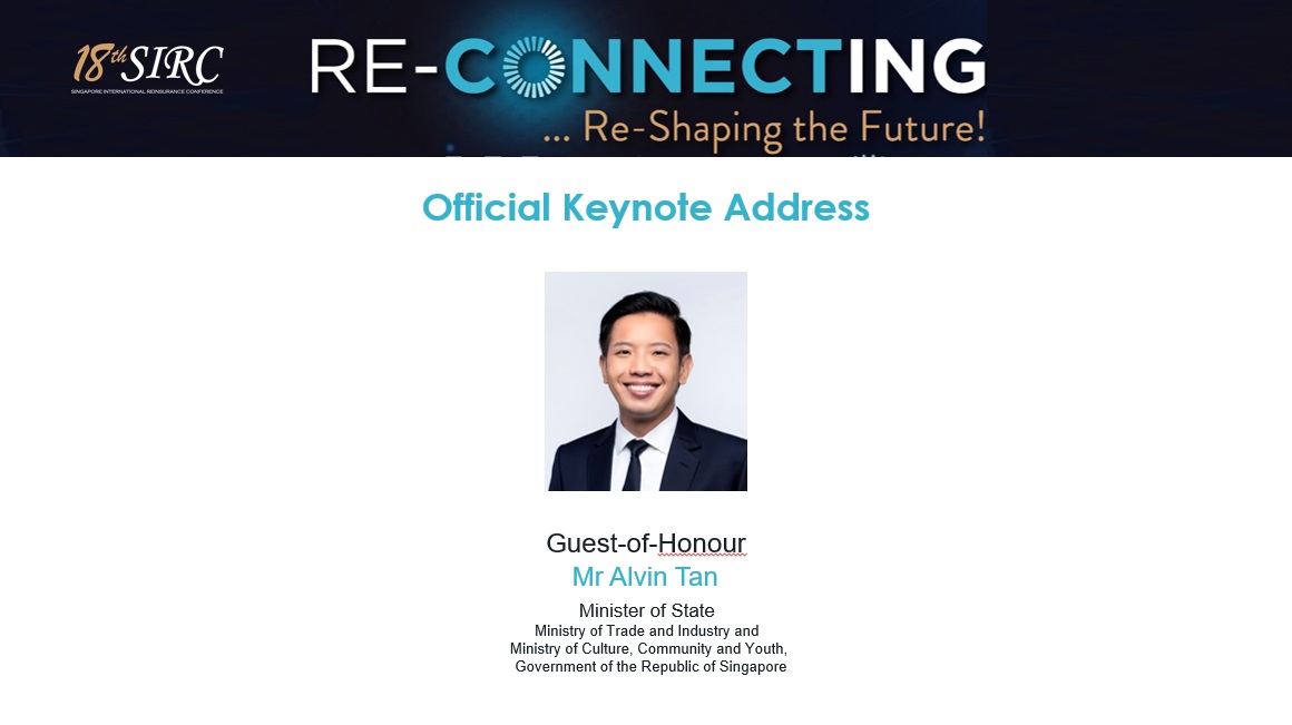 The 18th SIRC 2022 gets underway at 4.00pm SGT (UTC+8) on Mon 31 Oct with the Opening Ceremony officiated by Mr Alvin Tan, Minister of State, MTI and MCCY and MAS Board Member.  Minister Tan will also deliver the Official Keynote Address.    
linkedin.com/feed/update/ur…