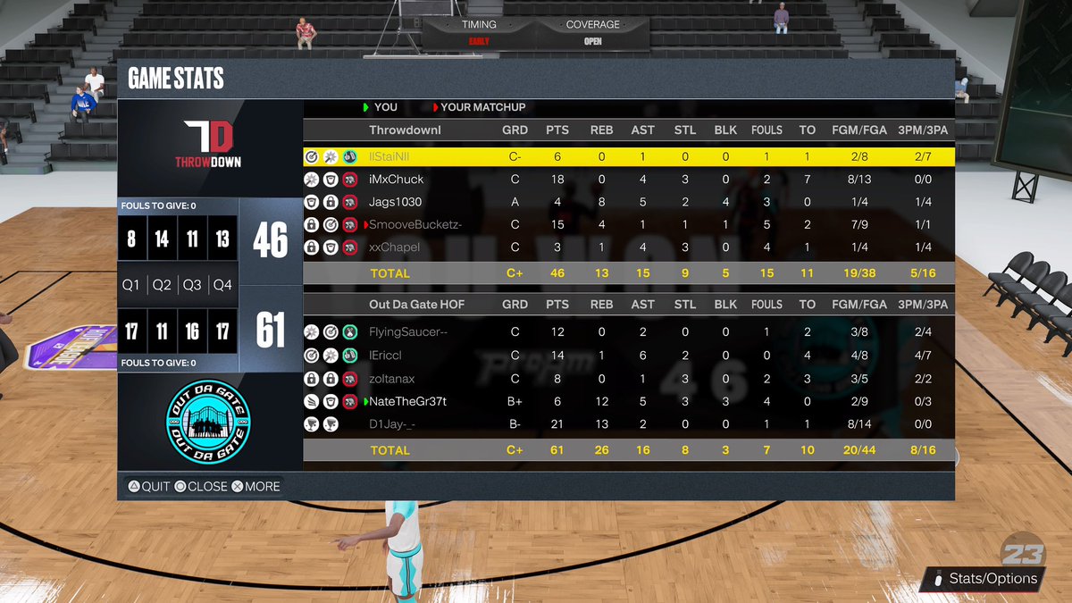 OutDaGate2K's tweet photo. GGs To These Teams Tonight In @HOFLeague2k Reg SZN Matchups 

@NAPX2k @The2KDatabase @llNapll @Big_Brudda_PURP @BearDaBeast23 @youFamousEnough @BlkFrankWhite1 @iNetworkSports @The2KDatabase @Spam1Of1 @WalkOnWarriors @VincentJValerio @2kCompGames @LTFairley https://t.co/1VKlv86cRP