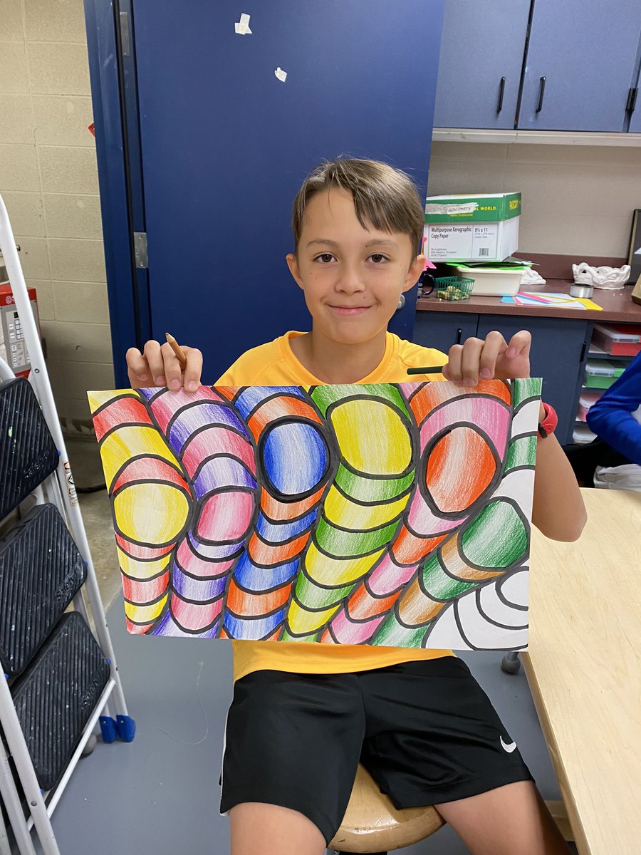 ltmsusd232's tweet photo. Love walking through classes and seeing how talented our students are! This art project was really AWESOME! #HighQualityWork #PantherPrideusd232 https://t.co/YCm5jMmfj3