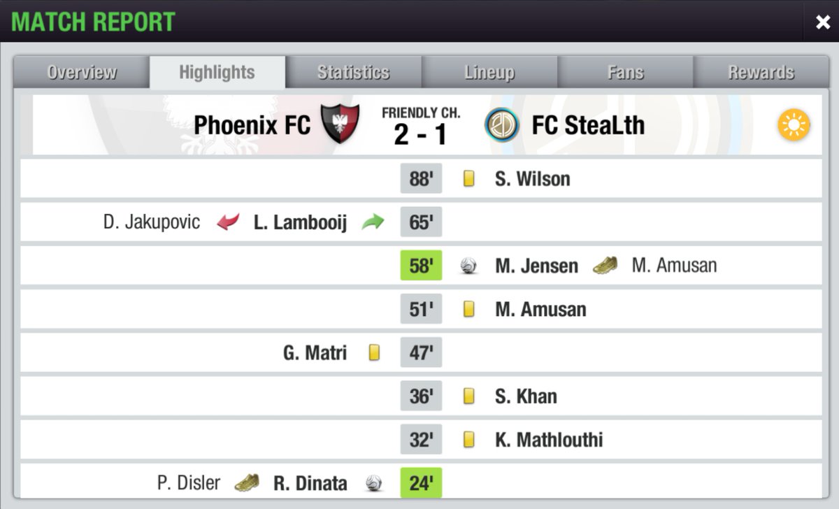 Phoenix FC (@phoenixfc_te) on Twitter photo LIGA 2 @Liga2TEI SEASON 21
MD 1️⃣4️⃣
Phoenix FC 2-1 <a href="/FcStealthh/">FC Stealth</a>
⚽ R. Nurngani 16'
⚽ R. Dinata 24'
-
⚽ M. Jensen 58'
The first time we managed to win this match!
#COYP
#Liga2TEI
#Liga2S21 LIGA 2 @Liga2TEI SEASON 21
MD 1️⃣4️⃣
Phoenix FC 2-1 <a href="/FcStealthh/">FC Stealth</a>
⚽ R. Nurngani 16'
⚽ R. Dinata 24'
-
⚽ M. Jensen 58'
The first time we managed to win this match!
#COYP
#Liga2TEI
#Liga2S21