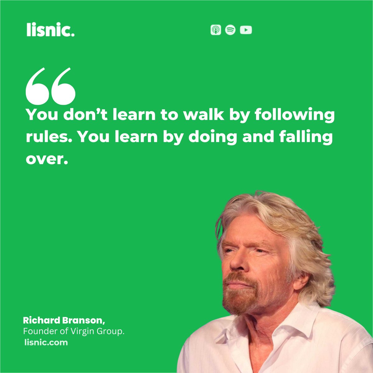 lisniclearning's tweet photo. 🧠 Some Inspiration to start off your week!

Learn by walking, and pick yourself up again when you fall.

Follow #lisnic for more business insights. https://t.co/cww3iwtmwg