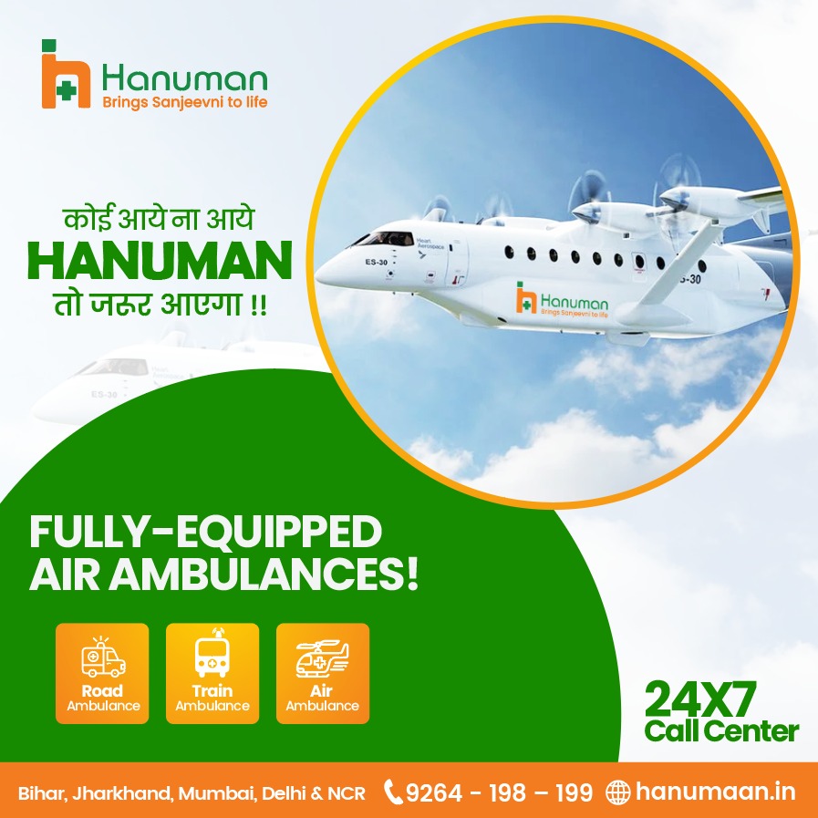 CareHanuman's tweet photo. If a patient is very sick &amp; requires emergency medical attention, then #Hanuman Air #Ambulance is the quickest way to transport a patient across the country. 

We have tertiary care available on the aircraft, with ICU doctors &amp; live comms from air to ground. 

#HanumanAmbulance https://t.co/hYgEED8jaf
