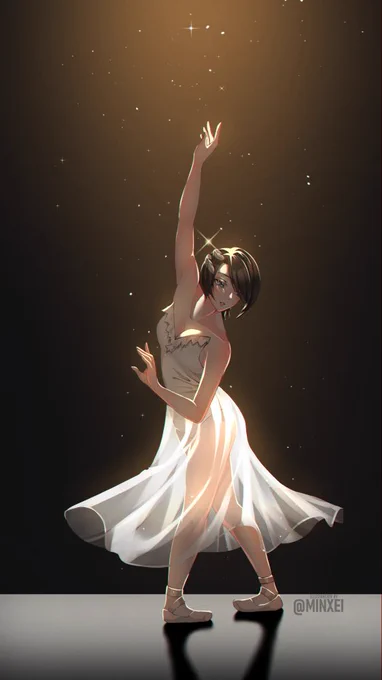 Holoctober Day 3: Ballerina x Holobirds #HOLOctober #プロテインザスバル #artsofashes #絵ニックス #Reinessance #drawMEI 