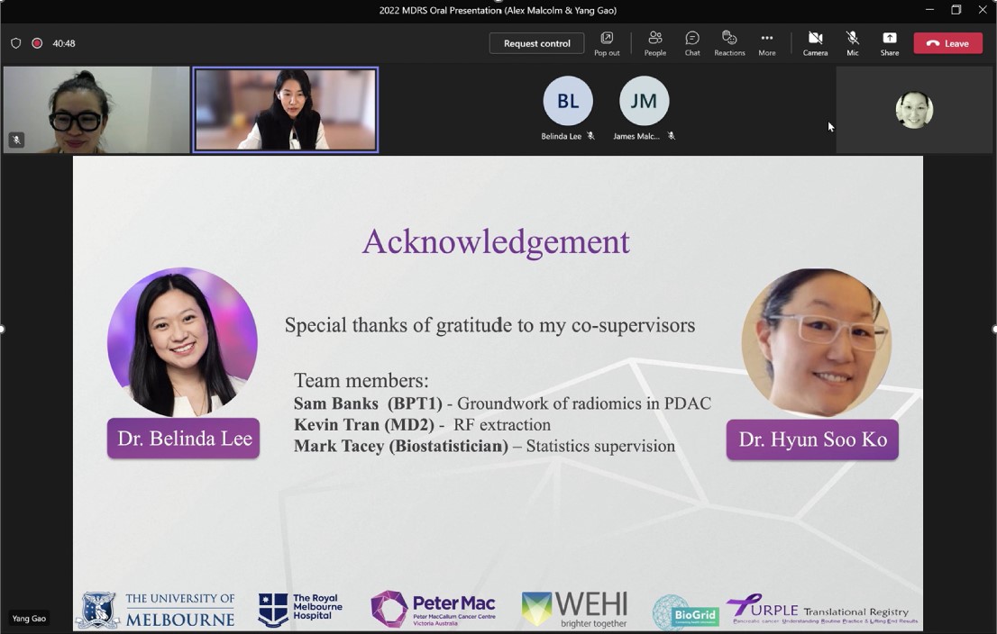 HyunKoMD's tweet photo. Another stepping stone (MD thesis) ticked.
Cheers to my students: soon to be Drs Yang Gao and James Alex Malcom.
Grateful for my co-supervisor Dr Belinda Lee and collaborators.
#PetermacCC #UoM
#CovidSafe online presentations https://t.co/Bble0yzFqZ