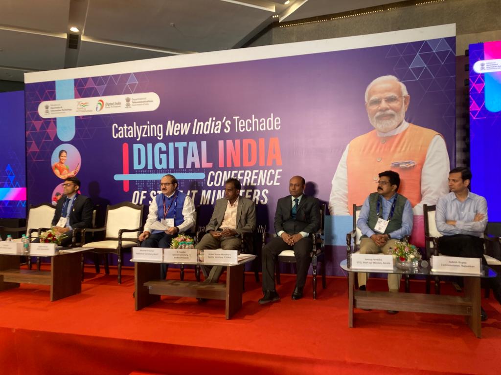 The Session on 'Attracting Startups to Tier-2 Cities & Sustaining Them' begins at #DigitalIndia Conference @ #IMC2022. #IndiasTechade