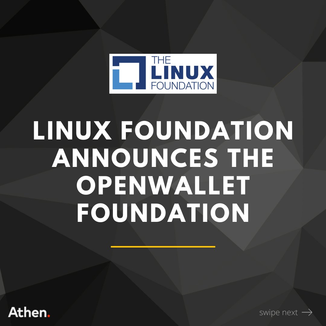 WeAreAthen's tweet photo. Linux Foundation announces the Open Wallet Foundation. Check out what you get!

#digitalwallet #web3.0 #blockchain #nft #athen #athentechbits #techbits https://t.co/Wv0KSGiGEF