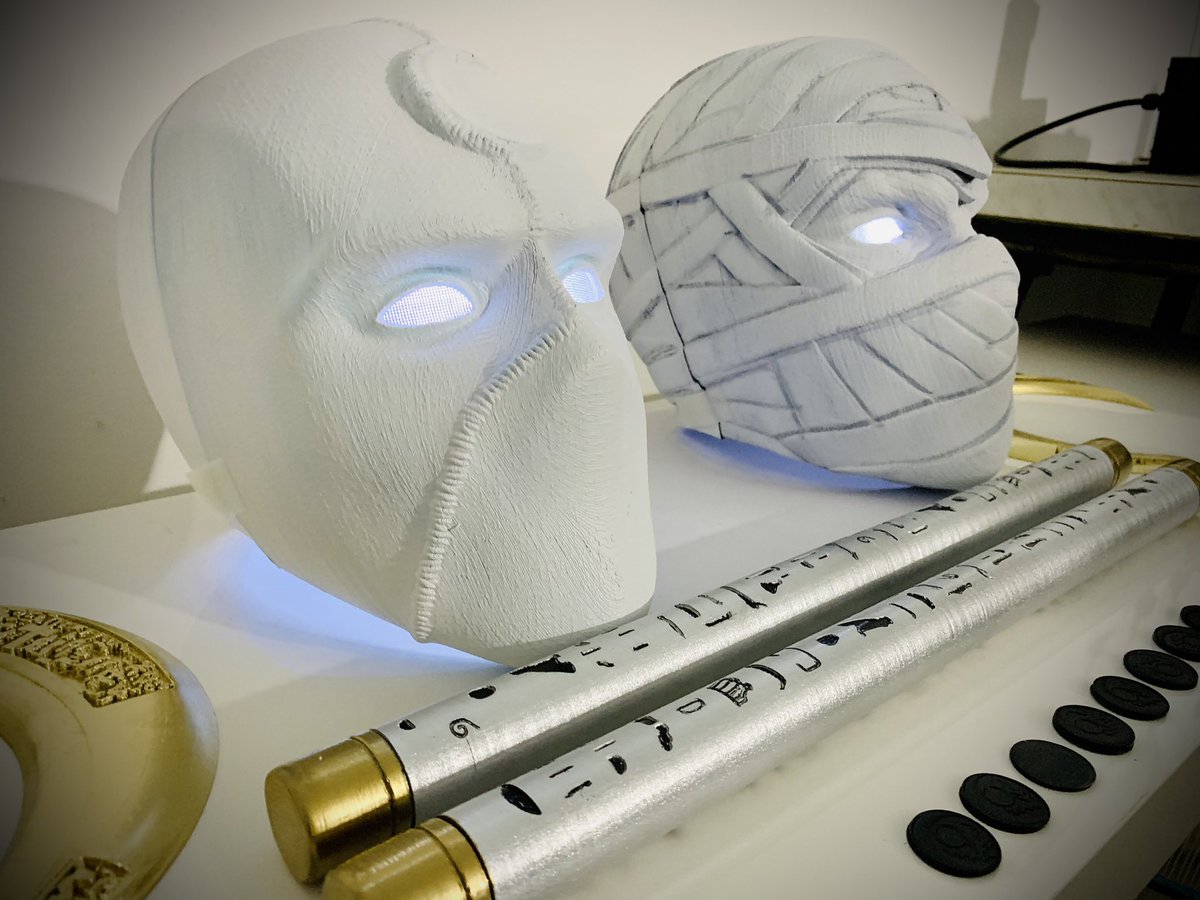 em3dlab's tweet photo. My last challenge! 🌙
Moonknight and Mr Knight set 💪🏼
-
-
#moonknight #moonknightedit #mrknight #helmet #moonknightcosplay #cosplay #marvel #oscarisaac #khonshu #marvelcosplay #cosplayitalia #armor #suit #3dprinted #propmaker #propmaking https://t.co/VBErEJsYmE